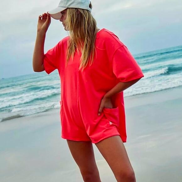 FP Movement by Free People Pants - 🆕Free People Movement Hot Shot Crew Neck Romper SZ M NWOT